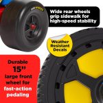 Schylling Big Wheel Chopper - BWCHP - Low-Riding Tricycle with Adjustable Seat for Growing Child up to 70 lbs. - Original Classic Bike - Ages 3 and Up