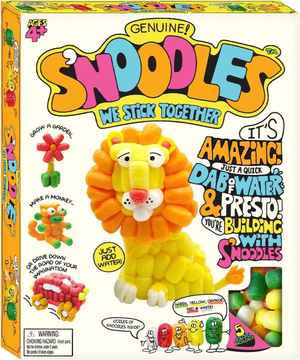 Schylling S'Noodles - Creative Building Craft Kit - Just Add Water - Ages 4 and Up - One Kit