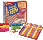 Schylling Metal Pot Holder Loom Kit - Classic Durable Weaving Frame to Make Pot Holders - Includes Loom. Hook. Instructions. and 80 Colorful Cotton Loops - Ages 5 and Up